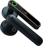 Smart Lock, Tuya Biometric Fingerprint Smart Door Lock Password Electronic Digital Lock Keyless Entry Door Knobs Handle Lock,for Bedroom Hotel Office Apartment FANDIAO