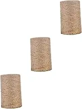 COHEALI 3 Rolls Braided Twine Rope for Crafts and DIY Projects Natural Jute Twine for Vintage Photo Display and Decoration Strong and Versatile Burlap String for Home and Garden Use