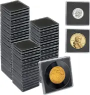 60 Pack Coin Holders for Collectors, Coin Collection Supplies, Silver Dolla
