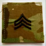 美國陸軍中士多地形迷彩胸章