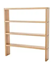 [Little Label Co] Bamboo Standing 4-Tier Shelf in Brown