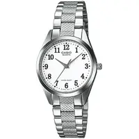 在飛比找PChome24h購物優惠-【CASIO 卡西歐】典雅佳人斜紋魅力腕錶/白面(LTP-1