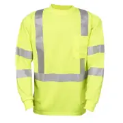 Cordova Cor-brite Type R, Class Iii, Lime Birdseye Mesh T-shirt, Long...