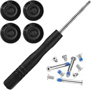 eBoot 4 Pack Rubber Case Feet with Screws Screwdriver Kit Set for Apple Macbook Pro A1278 A1286 A1297 13 15 17 (Not for Retina Display)