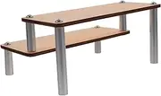 BIUDECO Wooden Riser Display Stand for Makeup Cupcake and Figurines Rustic Organizer with Smooth Texture Easy to Clean Strong and Sturdy for Vanity Crafts and Home Decor