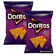 Doritos Tortilla Chips SPICY SWEET CHILI Flavor 9.5 Ounce (Pack of 2)