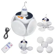 Camping Collapsible Lantern Solar USB 4000mah Rechargeable Remote Control