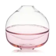 Orrefors Septum Pink Crystal Vase