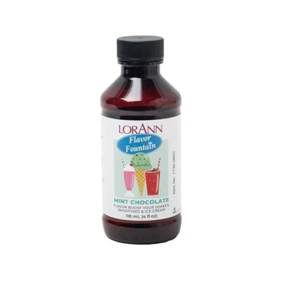 LorAnn Flavor Fountain Mint Chocolate Boost Shakes, Ice Cream & More (4fl.oz)
