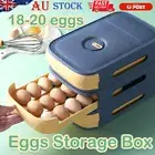 Eggs Storage Box with Date Reminder New Drawer Type Refrigerator Egg Storage Box
