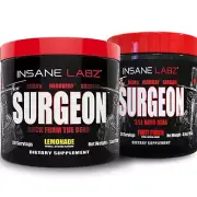 BCAA THE SURGEON by INSANE LABZ - TWIN PACK Lemonade & Fruit Punch