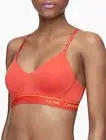 Calvin klein CK ONE Micro Lightly Lined Wirefree Bralette , Fury , Size: XS.