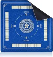 Diveken Mahjong Mat, 32"x32" Non-Slip Mahjong Mat for Table, Bule Mahjong Table Mat, Board Games Table Mat, Mahjong Table Cover, American Mahjong mat