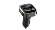 Car FM Transmitter Bluetooth V5.3 - Ambient Light, Dual USB QC3.0/PD30W