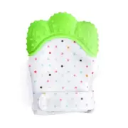 Happy Kids Silicone Teether Mitten Green