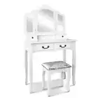 NNEDSZ Dressing Table with Mirror - White