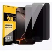2 PCS For Apple iPhone 16 Pro Max Anti Spy Privacy Tempered Glass Screen Protector