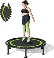 Foldable Mini Trampoline, 40"/48" Rebounder Trampoline for Adults & Kids, 440Lbs