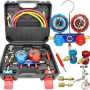 Car Air Conditioning Pressure Manifold Gauge Hose Refrigerant Pressure Gauge Set