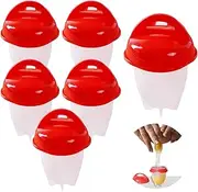 6Pcs Egg Cooker, Silicone Non-Stick Egg Boiler, No Shell Egg Cook Cups, Fast Poaching Egg for Breakfast
