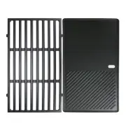 Uniflasy 7637 17.5 Inch Cast Iron Griddle Grats Replacement Part for Weber Sp...