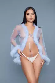 Burlesque BeWicked Bou Robe Periwinkle