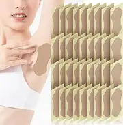 ziyue Underarm Sweat pads for Women Men, Disposable Absorbent Armpit Sweat Pads for Under Arms Clothing, Invisible Self-adhesive Arm Pit Anti Sweat Patches (50)