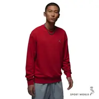 在飛比找蝦皮商城優惠-Nike 男裝 長袖上衣 Jordan 刺繡 紅【運動世界】
