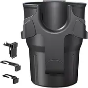 Back Seat Cup Holder, Car Headrest Backseat Cup Holder, Vent Bottle Rack Tray with Hooks, High Capacity for Phone, Key, Wallet, Umbrella