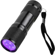 Black Light Flashlights UV Flashlight, 9 LED 395nm Ultraviolet Black Light