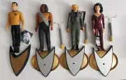 Star Trek TNG Enesco 10" , Quark, Deanna, Captain Kirk W Tags
