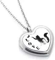 BIAIHQIE Aroma Diffuser Necklace Open Lockets Pendant Perfume Essential Oil Locket Necklace Free 5 Pads