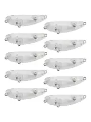 Vibrant Color Multiple Purpose Floating Pencil Bait Pack of 10 Unpainted Lures