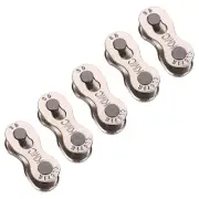 5 Pairs Bicycle Chain Links, Bike Quick Release Chain Mater Link Magic Joint ...