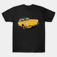 在飛比找蝦皮購物優惠-Porsche 911 黃色印花 T 恤 - TEE55