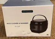 Servappetit 6 Cup Rice Cooker - 8 Settings - Soup, Porridge, Steam, Cake, Yogurt