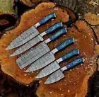 Handmade Hand Forged Damascus Steel Chief Knife Set Kitchen Knife Set gift item