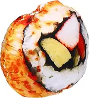 Sushi Roll Pillow Cute Decorative Throw Pillow for Bed Couch and Car Soft and Safe Material for Adults for Home Decor