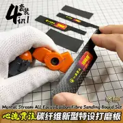 Carbon Fibre Polishing Sanding Board Stick Set Model Hobby Craft Tools