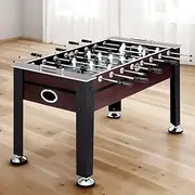 Foosball Table, 5FT Football Soccer Ball Tables Home Party Gift Favour Kids Game Training Equipment Indoor Sport, with 2 Balls Convenient Score Counter Anti-Slip Handles