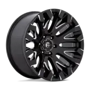 18x9 Fuel D828 Quake Gloss Black Milled Wheel 5x5 (1mm)