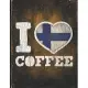 I Heart Coffee: Finland Flag I Love Finn Coffee Tasting, Dring & Taste Lightly Lined Pages Daily Journal Diary Notepad