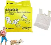 Dog Poop Bags - 100X Double Layer Dog Poop Bags | Leak-Proof Odor Control Flushable Holder For Puppy, Portable Trash Holder For Walking Outdoor Travel Hiking