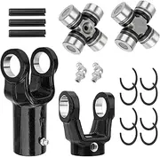 Front Prop Shaft Yoke & U-Joint (2 Side) for Polaris RZR 570 800 900 1000 RS1 General 1000 Brutus HD OEM# 3260133 3235402 2202015 3235205 3235502