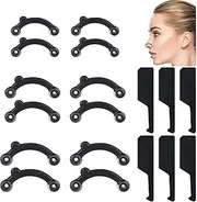 Bonuci 30 Sets Nose Lifter 3 Sizes Nose Shaper Clip Inserts Straightener Slimmer Silicone Beauty Corrector Tool