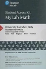University Calculus: Early - Printed Access Code, by Hass Joel; Heil - New a