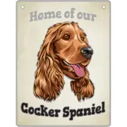 Cocker Spaniel - Pet Sign Dog Metal Plaque 15*20cm Free Shipping