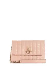 GUESS Women's Blush Pink Quilted Kobo Crossbody Bag One Size