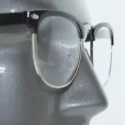 Reading Glasses Classic 60's Slick Office Boutique Style Black Frame +1.75 Lens