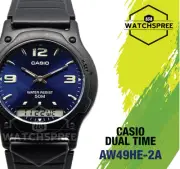 Casio Analog Digital Dual Time Watch AW49HE-2A AU FAST & FREE